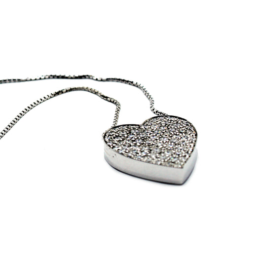 Heart Whitegold Necklace