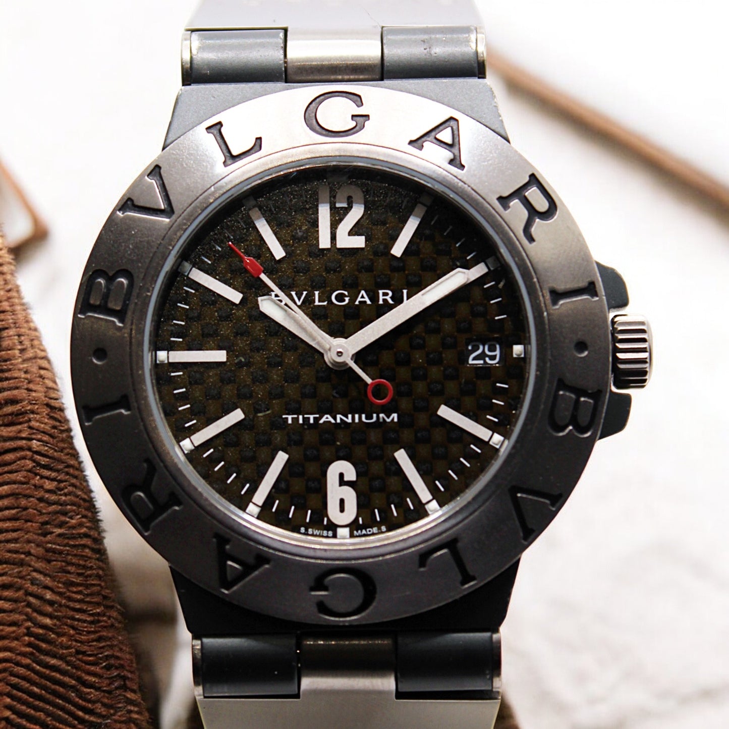 Bulgari Titan Carbon Dial