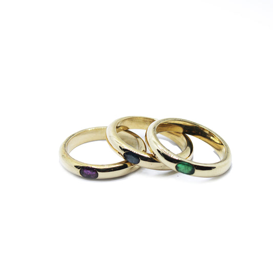 Ring Gold 18ct 3-pieces