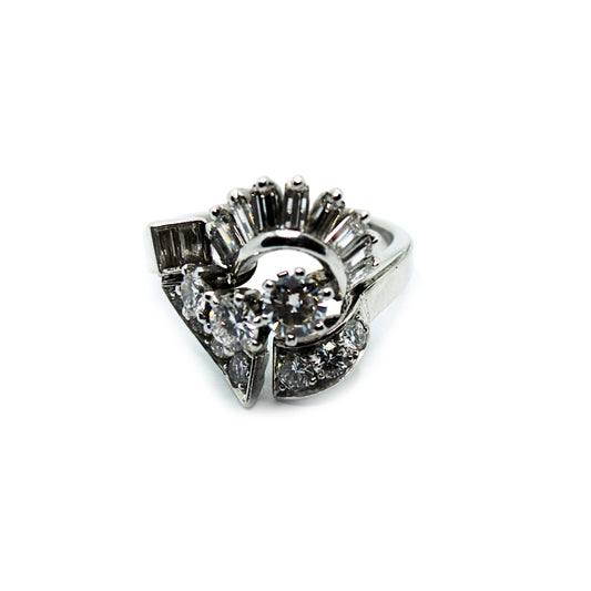 Ring Whitegold 18ct Diamonds