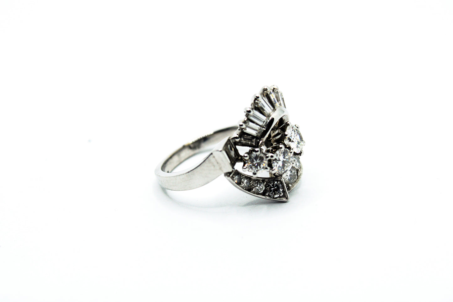 Ring Whitegold 18ct Diamonds