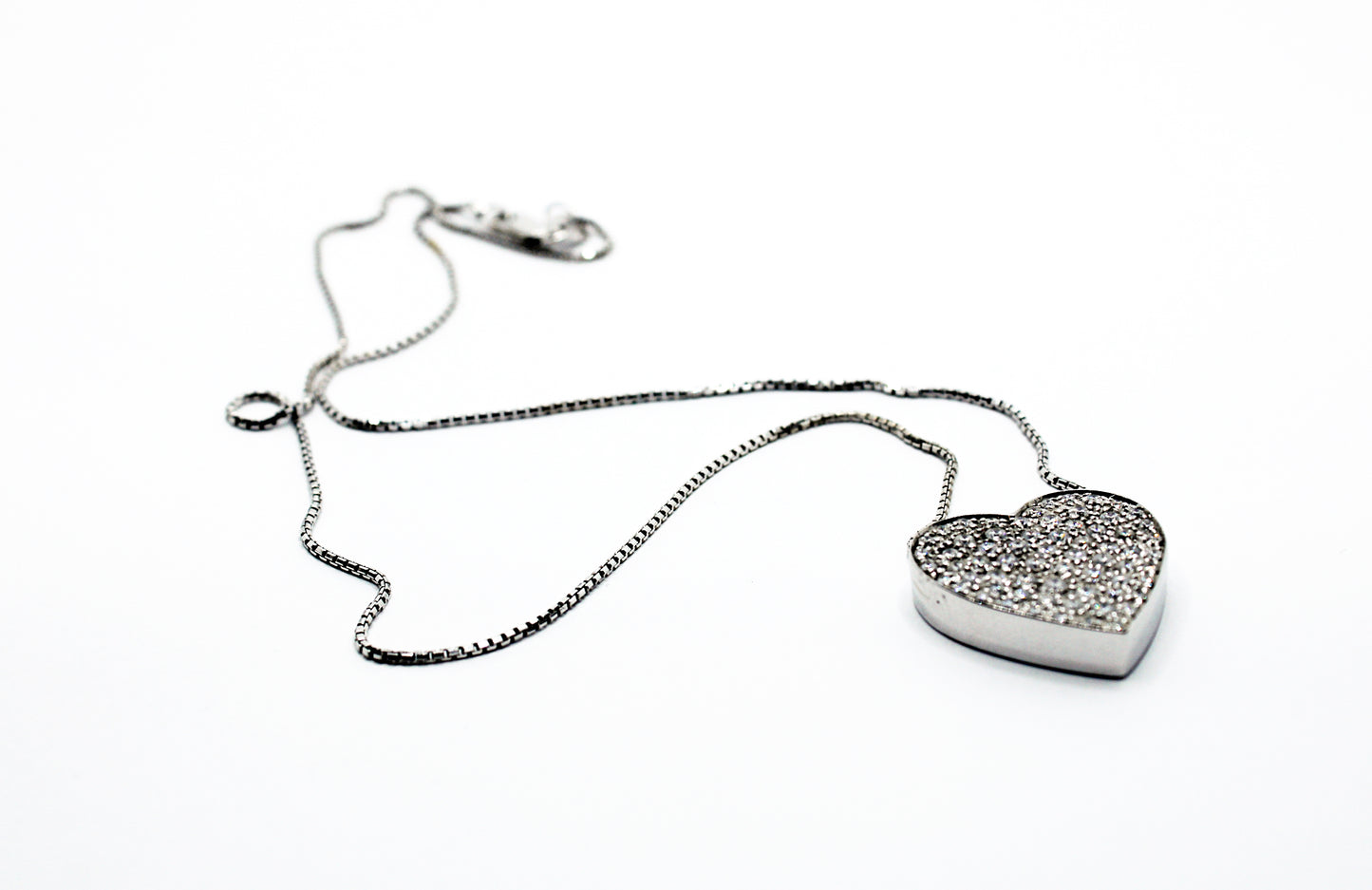 Heart Whitegold Necklace