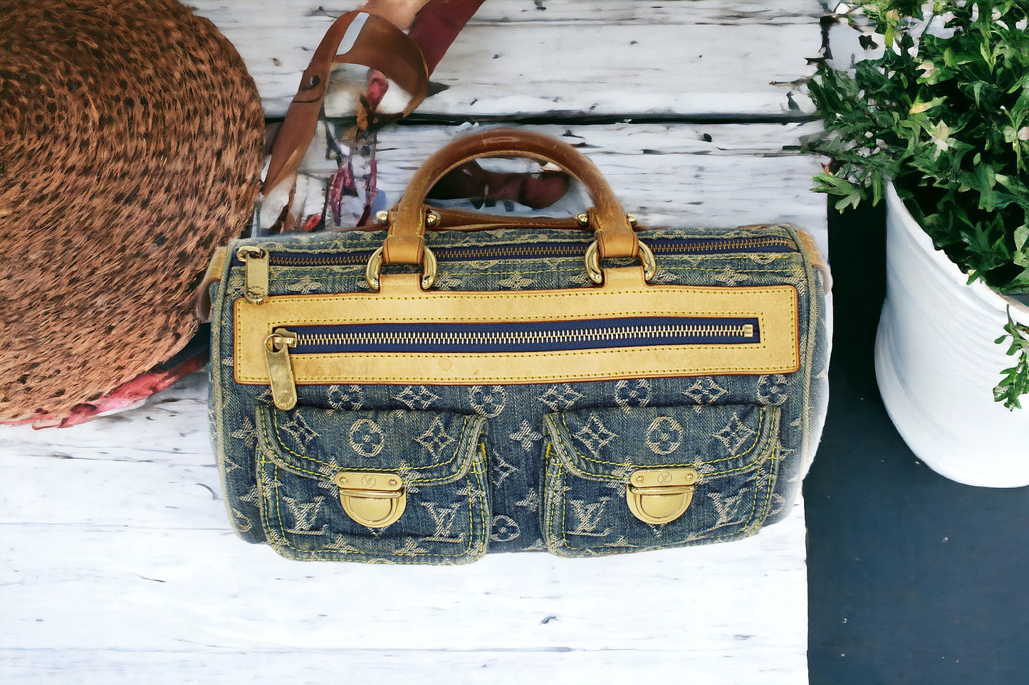 Louis Vuitton Monogram Denim Neo Speedy