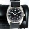 Reloj militar de acero con pulsera de tela