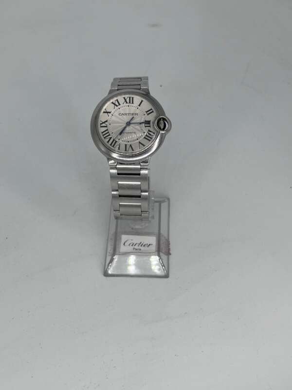 Reloj Cartier Ballon Bleu acero 36mm automático esfera blanca