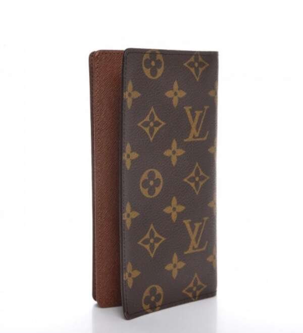 Cartera vintage Louis Vuitton Monograma cuero marrón antiguo