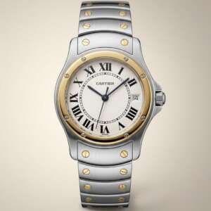 Reloj CARTIER Santos Ronde oro y acero 33mm