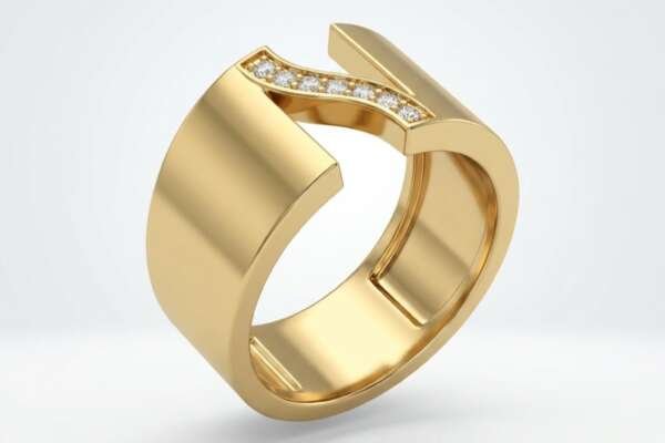 Anillo de oro de 18k H. Stern Signature con diamantes