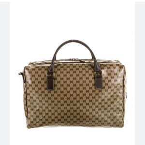 Bolso de viaje Gucci Brown GG Crystal Duffle en lona GG marrón
