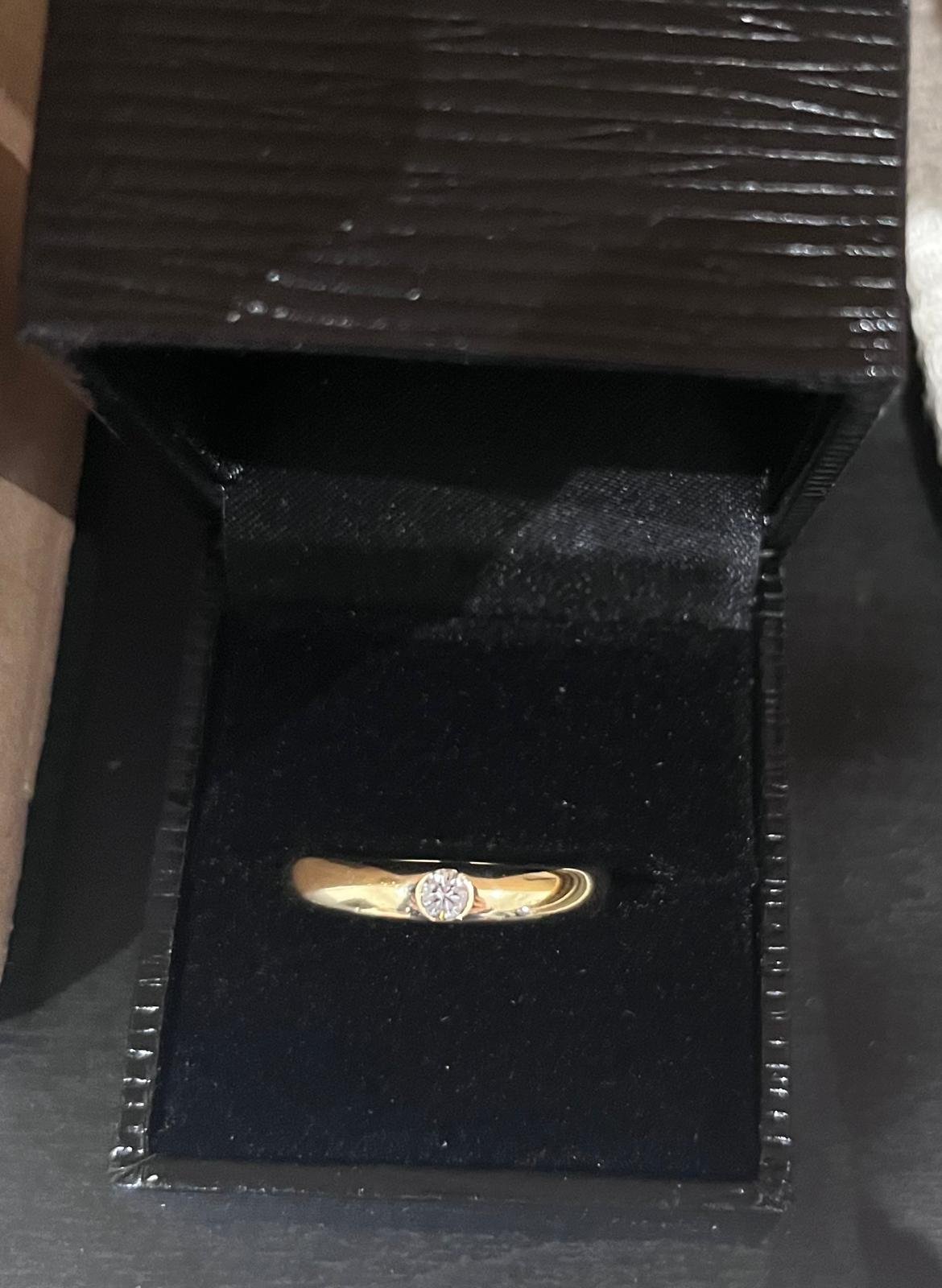 Anillo de oro 18k Wempe con diamante de 0.10Cts