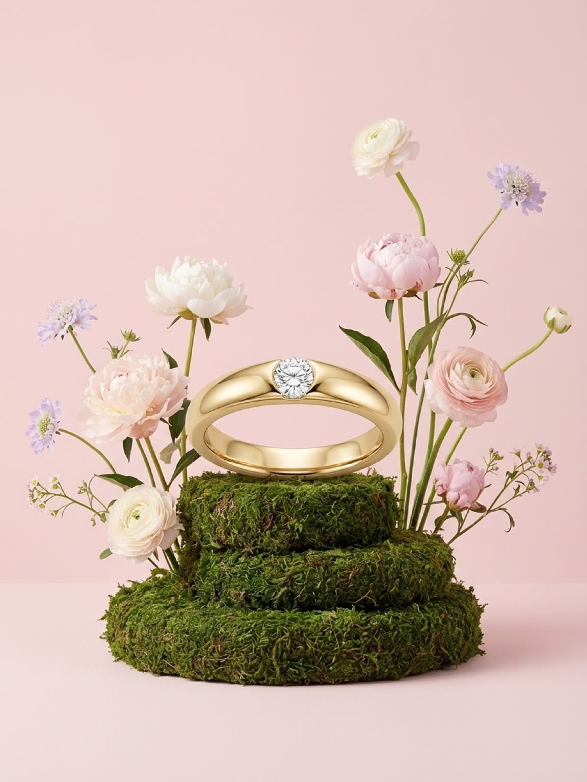 Anillo de oro de 18k Wempe con diamante de 0.10Cts