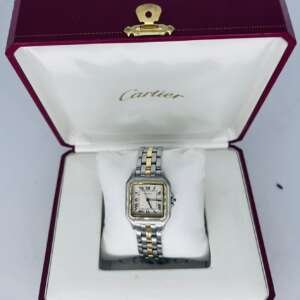 Reloj Cartier Panthère oro y acero con caja