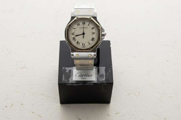 Cartier Santos Octogonal Acero y Oro con Papeles