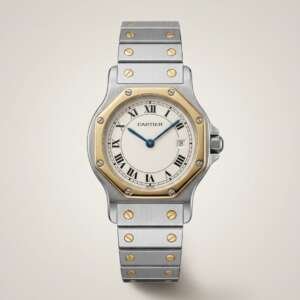 Cartier Santos Octogonal Acero y Oro con Papeles