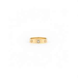 Anillo Cartier Mini LOVE de oro 18k con diamante