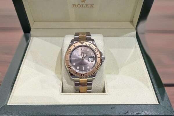 Reloj Rolex Yacht-Master Oro y Acero con Caja y Papeles