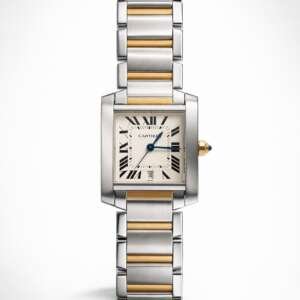 Cartier Tank Francaise grande acero oro automatico