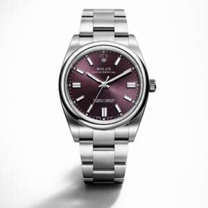 Rolex Oyster Perpetual 116000 esfera uva roja