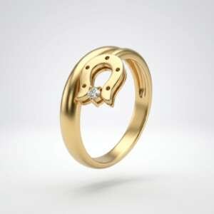 Anillo Celine oro 18k diamante