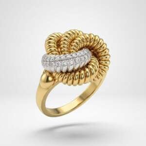 Anillo tres oros 18k amarillo blanco rosa