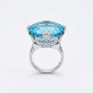 Anillo Bvlgari Parentesi topacio azul diamantes