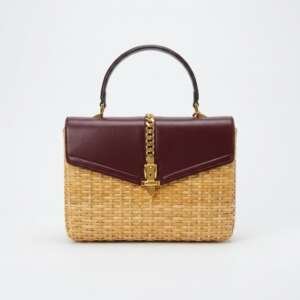 Gucci Sylvie mimbre cuero bandolera