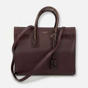 Saint Laurent Sac de Jour cuero marrón