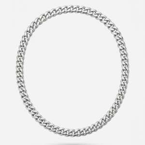 Collar oro blanco 18k
