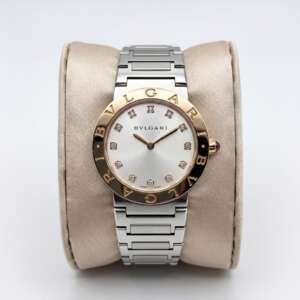 Reloj Bvlgari acero oro diamantes