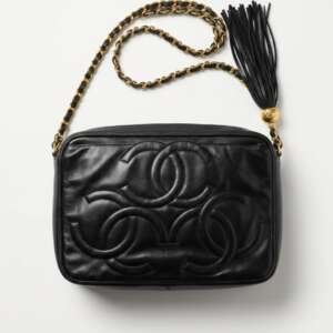 Bolso Chanel Camera vintage piel negra