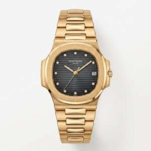 Patek Philippe Nautilus oro amarillo esfera negra diamantes