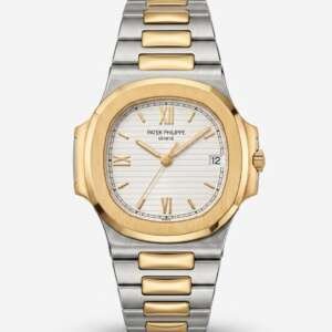 Patek Philippe Nautilus acero y oro esfera blanca