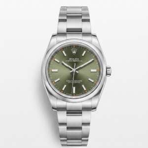 Rolex Oyster Perpetual 114200 esfera verde oliva