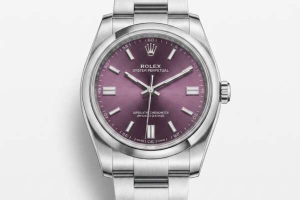 Rolex Oyster Perpetual Esfera Uva 36 mm Ref. 116000 con Papeles