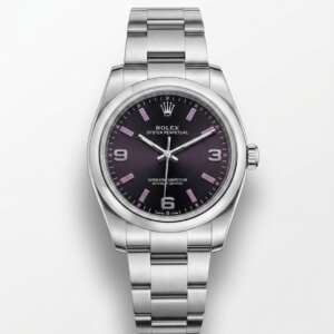 Rolex Oyster Perpetual 177200 esfera negra marcadores rosa