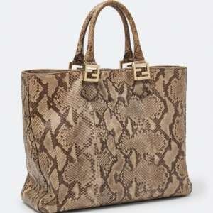 Bolso Fendi Shopper Bag cuero pitón