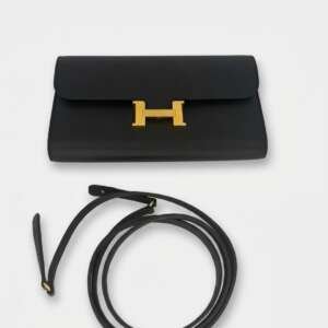 Hermès Constance To Go cuero Togo negro