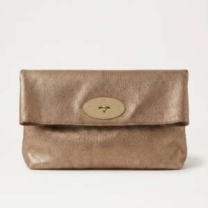 Pochette Mulberry Darley cuero dorado