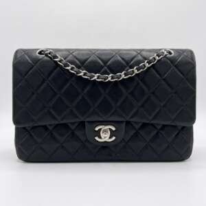 Bolso Chanel Timeless Classic 25 vintage cuero negro
