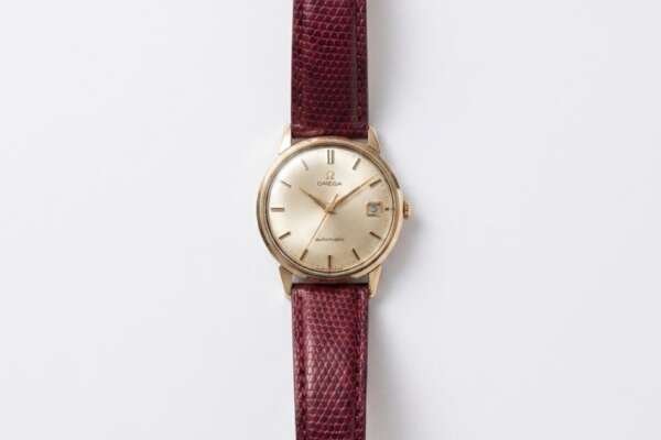 Reloj Omega de Oro Vintage Automático con Correa de Cuero